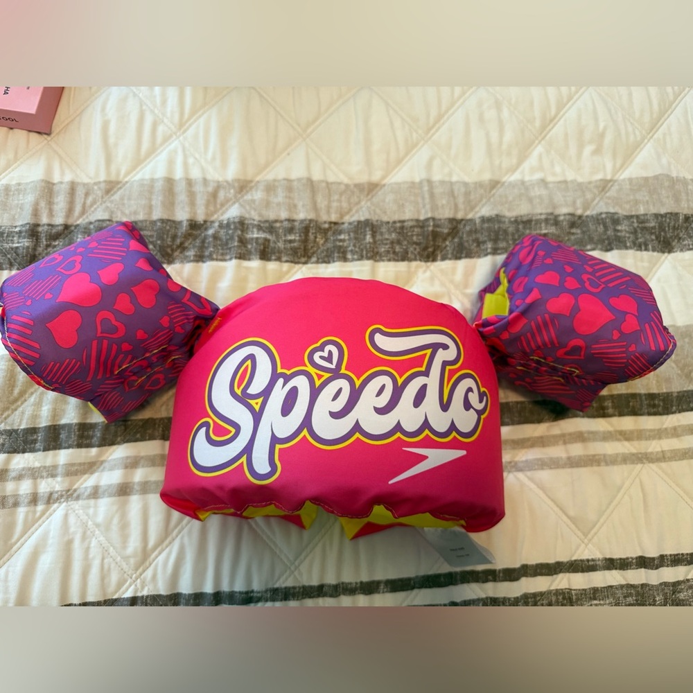 Speedo Yellow and Pink Swim Vest 30-50lbs